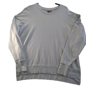 Sweaty Betty Light Gray Sweatshirt With Thumbholes Size 14 In Like New Condition